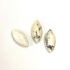 Cabochon, 15x7mm Navette:White Howlite