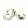 Cabochon, 18x13mm Pear:White Howlite