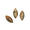 Cabochon, 15x7mm Navette:Leopard Skin