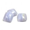 Cabochon, 12mm Square:Blue Lace Agate