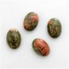 Cabochon, 14x10mm Oval:Epidote