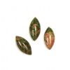 Cabochon, 15x7mm Navette:Epidote