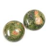 Cabochon, 20mm Round:Epidote