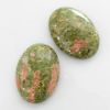Cabochon, 25x18mm Oval:Epidote