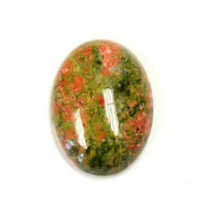 Cabochon, 30x22mm Oval:Epidote