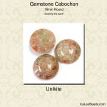 Cabochon, 18mm Round:Unikite [ea]