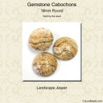 Cabochon, 18mm Round:Landscape Jasper [ea]