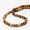 Gemstone:8mm Round, Picture Jasper [16" Strand]