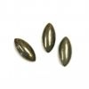 Cabochon, 15x7mm Navette:Pyrite