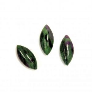 Cabochon, 15x7mm Navette:Ruby Zoiste