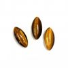 Cabochon, 15x7mm Navette:Tiger Eye
