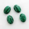 Cabochon, 14x10mm Oval:Malachite