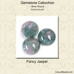 Cabochon, 18mm Round:Fancy Jasper [ea]