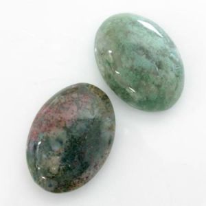 Cabochon, 25x18mm Oval:Fancy Jasper