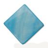 Mother of Pearl:19mm Flat Diamond Beads, Aqua [16"]