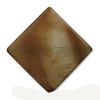 Mother of Pearl:19mm Flat Diamond Beads, Brown [16"]