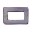 Mother of Pearl:25x18mm Open Rectangle Beads, Purple [16"]
