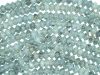 Gemstone:6mm Rondell, Grey Kiwi Quartz [16" Strand]