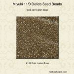 Delica 11/0:0102 Rose, Gold Luster [5g]