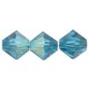 Swarovski 5328:8mm Blue Zircon, AB [ea]