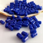 Rulla Bead:3x5mm Blue, Opaque [10]