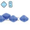 Silky Beads 6mm 2-Hole:Blue, Opaque [40]