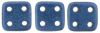 QuadraTile Beads, 6mm:Blue Metallic Suede