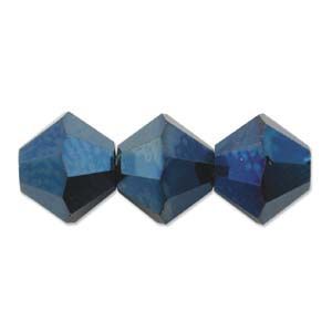 Swarovski 5328:4mm Metallic Blue, 2X [ea]