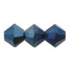 Swarovski 5328:4mm Metallic Blue, 2X [ea]
