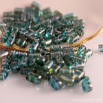 Rulla Bead:3x5mm Aquamarine, Celsian [10g]