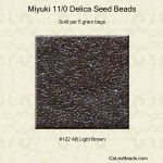 Delica 11/0:0122 Light Brown, AB [5g]