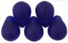 Teardrop Bead 8x6mm Cobalt, Matte [50]