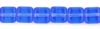 Czech Glass 6mm Flat Square Beads:Sapphire [50]