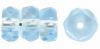 Fire Polished 6x3mm Faceted Rondell Beads:Light Sapphire [50]