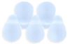 Czech Glass 6x4mm Teardrop Beads:Matte Light Sapphire [100]