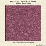 Delica 11/0:1403 Pale Orchid, Transparent [5g]