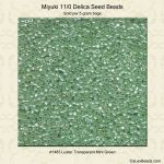 Delica 11/0:1483 Mint, Luster Transparent [5g]