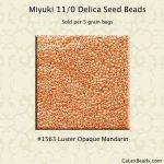 Delica 11/0:1563 Mandarin, Luster Opaque [5g]
