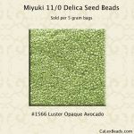 Delica 11/0:1566 Avocado, Luster Opaque [5g]