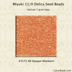 Delica 11/0:1573 Mandarin, AB Opaque [5g]
