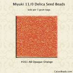 Delica 11/0:0161 Orange, AB Opaque [5g]