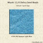 Delica 11/0:0164 Light Blue, AB Opaque [5g]