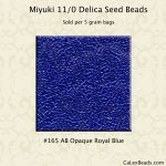Delica 11/0:0165 Royal Blue, AB Opaque [5g]