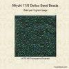 Delica 11/0:0175 Emerald, AB Transparent [5g]