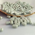 Rulla Bead:3x5mm Light Green, Chalk Luster [10g]