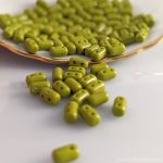 Rulla Bead:3x5mm Olive Green, Opaque [10g]