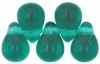 Czech Glass 6x4mm Teardrop Beads:Emerald [100]