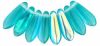 Dagger Beads 3x10mm Teal, AB [100]