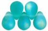 Teardrop Bead 8x6mm Teal, AB/Matte [50]