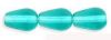 Czech Glass 9x6mm Teardrop Beads:Teal [25]